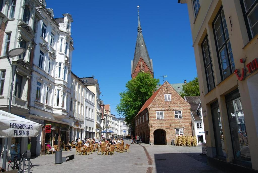 Ferienwohnung Haus Weitblick Lia Flensburg Exterior foto